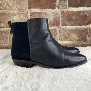 Coach Women's Carmen Black Leather Ankle Bootie Boots Sz 8.5